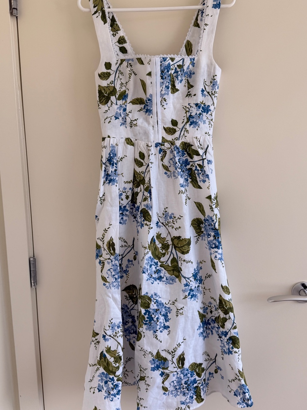 Reformation Tagliatelle Linen Midi Dress In Floral Print Size 4 - Picture 6 of 10